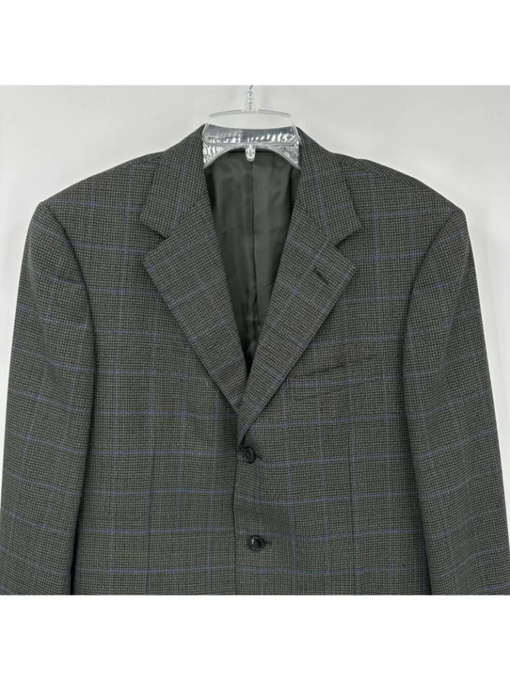 ERMENEGILDO ZEGNA NEIMAN MARCUS jacket blazer 40L plaid quiet luxury business